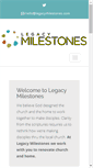 Mobile Screenshot of legacymilestones.com